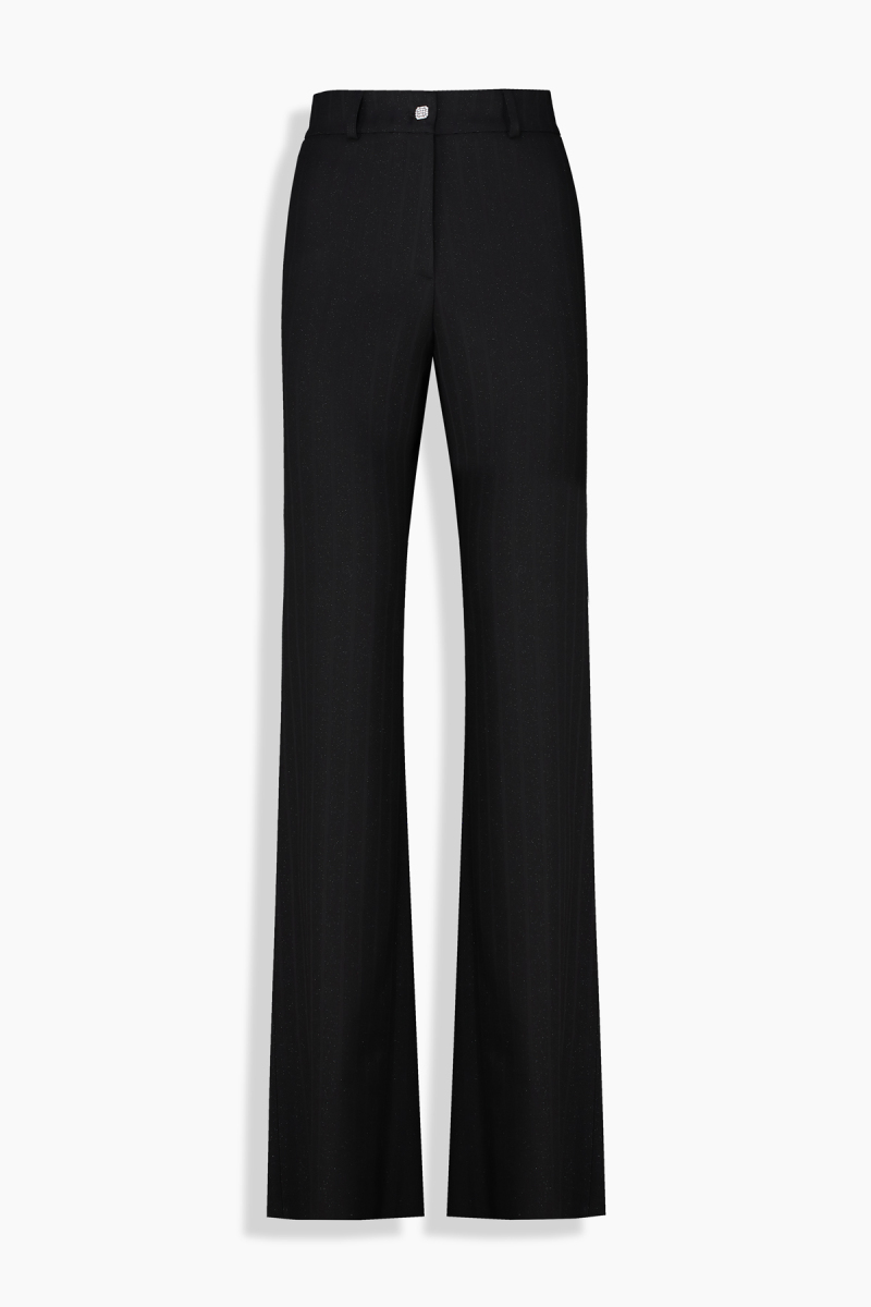 Fedes Çizgili Siyah Pantolon - 1