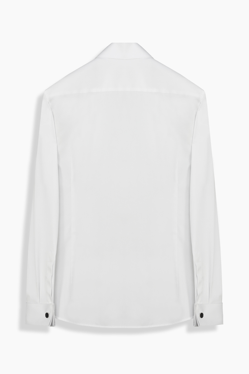 Felisa Soho Geniş Manşet Beyaz Smokin Gömlek - 2