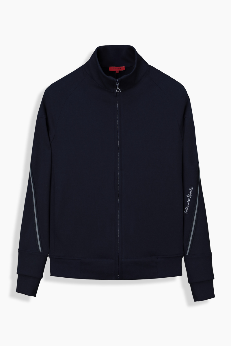 Fermuarlı Açık Lacivert Sweatshirt - 1