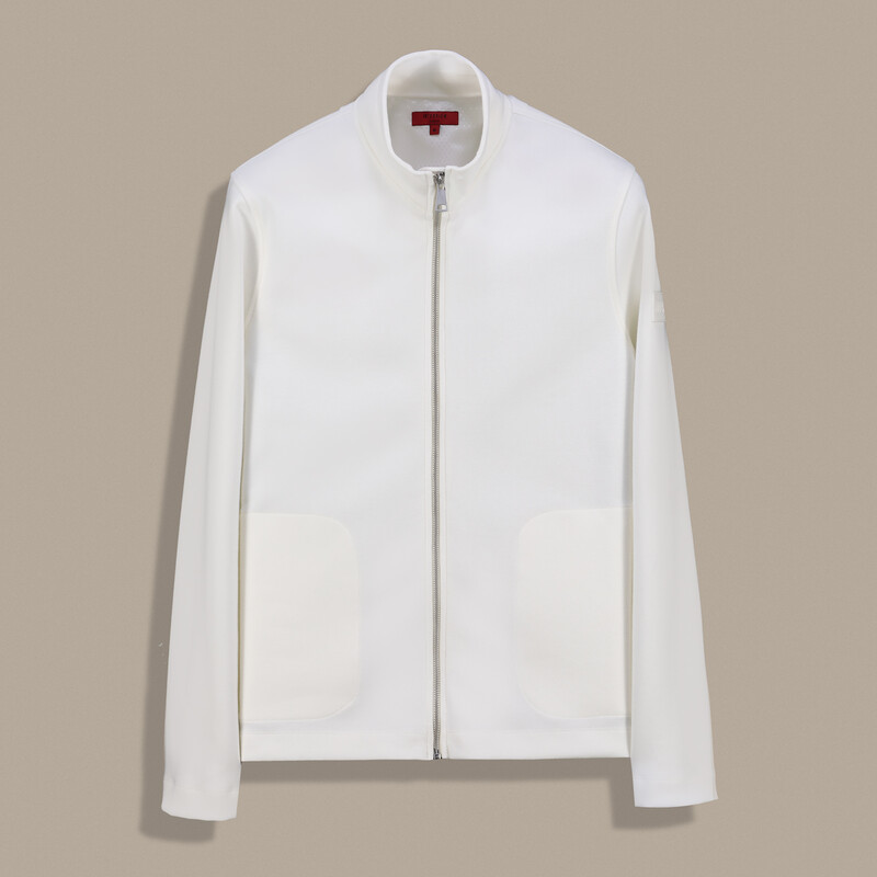 Fermuarlı Ekru Eşofman Üstü 