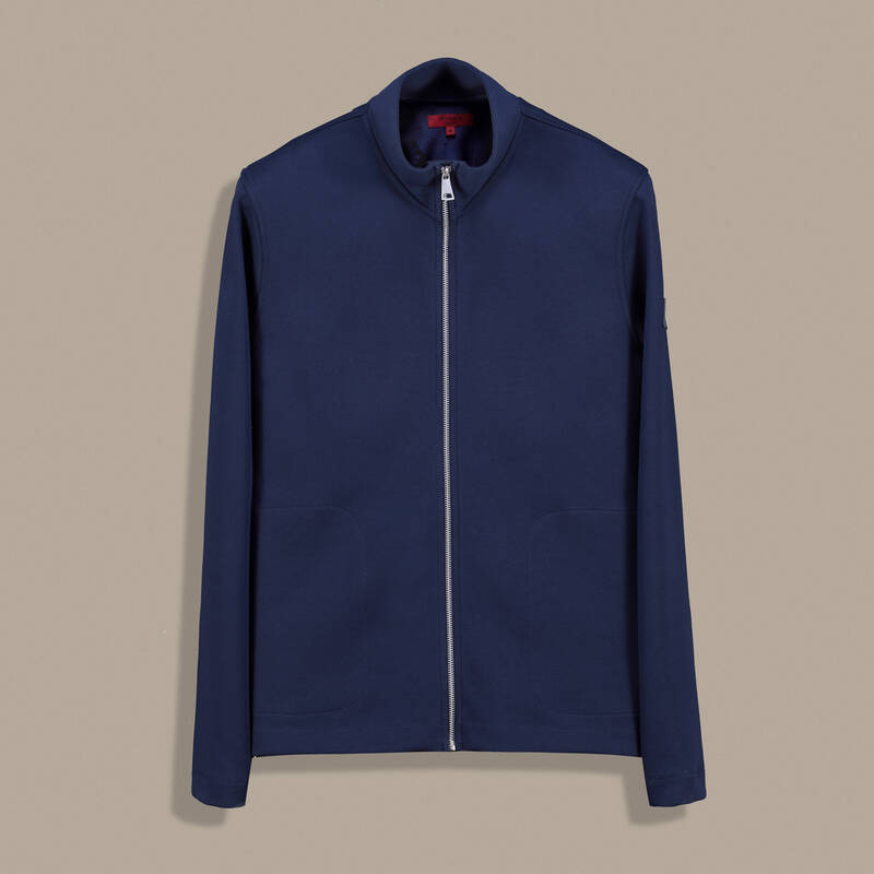 Fermuarlı Lacivert Eşofman Üstü - 1