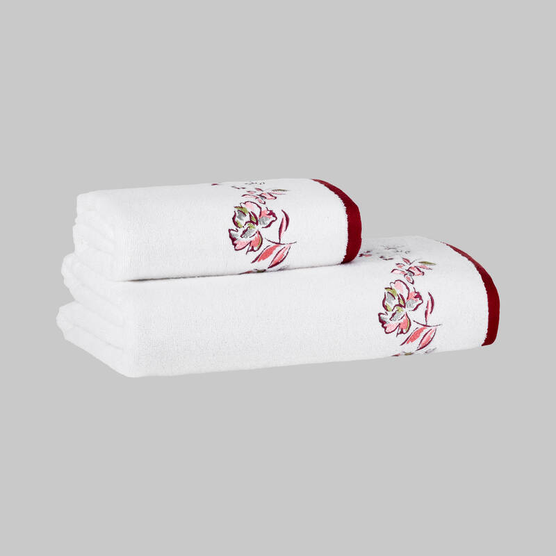 Fiora Havlu 80X150 Bordo - 1