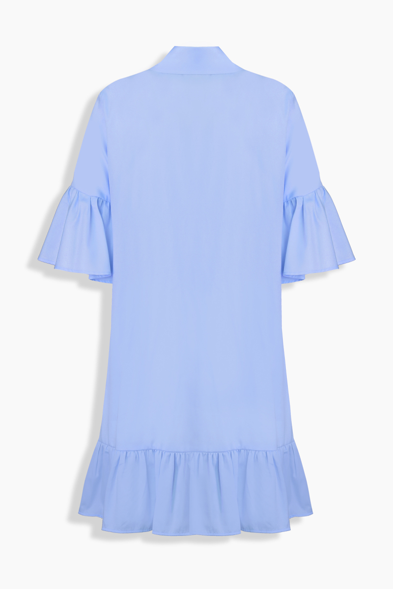 Fiorella Regular Fit Mavi Elbise - 2