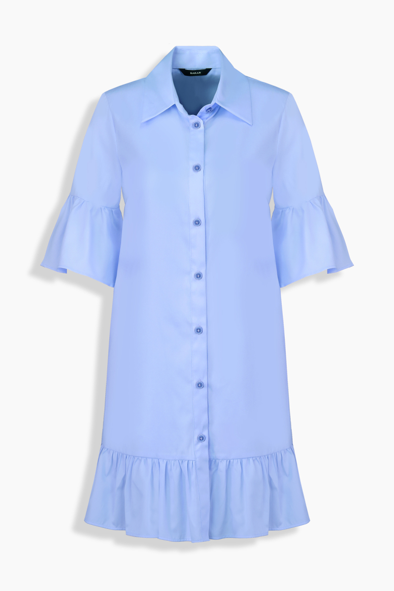 Fiorella Regular Fit Mavi Elbise - 1