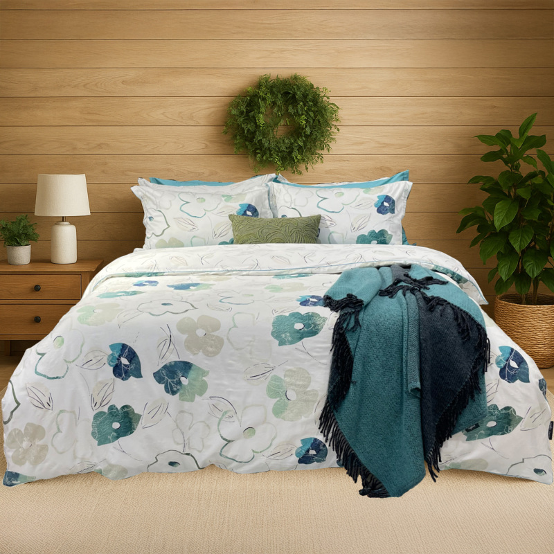 First Bloom Nostalji Pamuk Saten Nevresim Takımı Çift Kişililk 