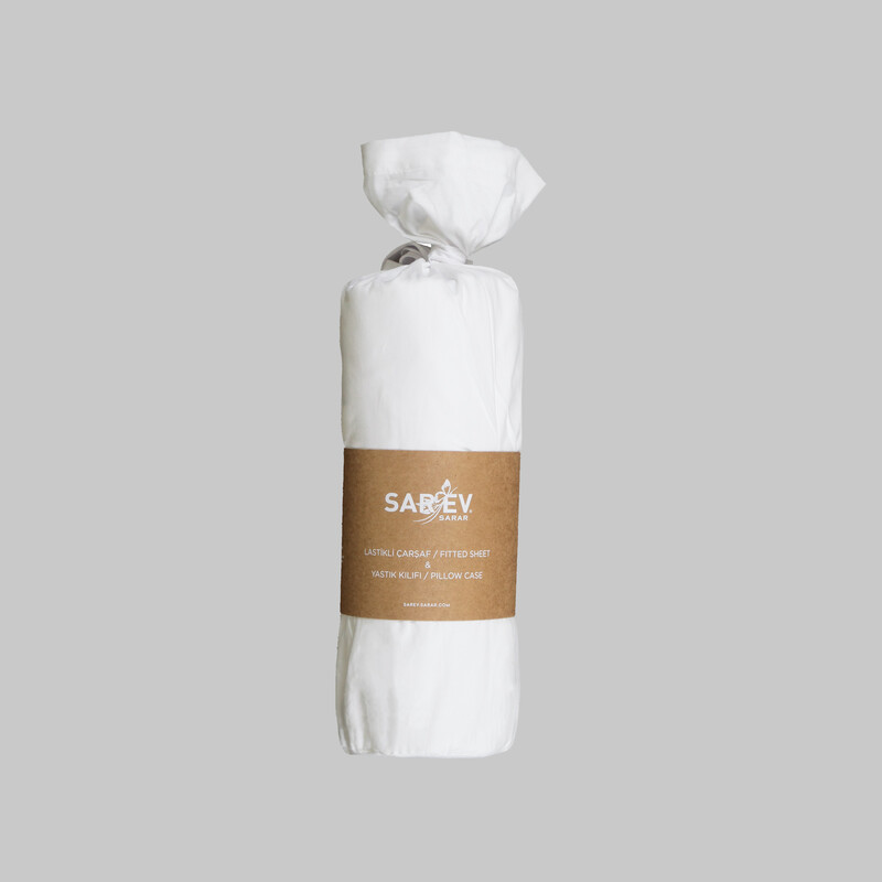 Fitted Ranforce Çarşaf Seti 140X200 Beyaz 