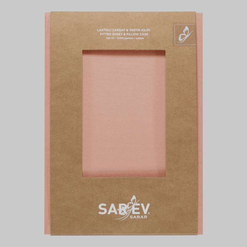 Fitted Ranforce Çarşaf Seti 100x200 Somon - 3