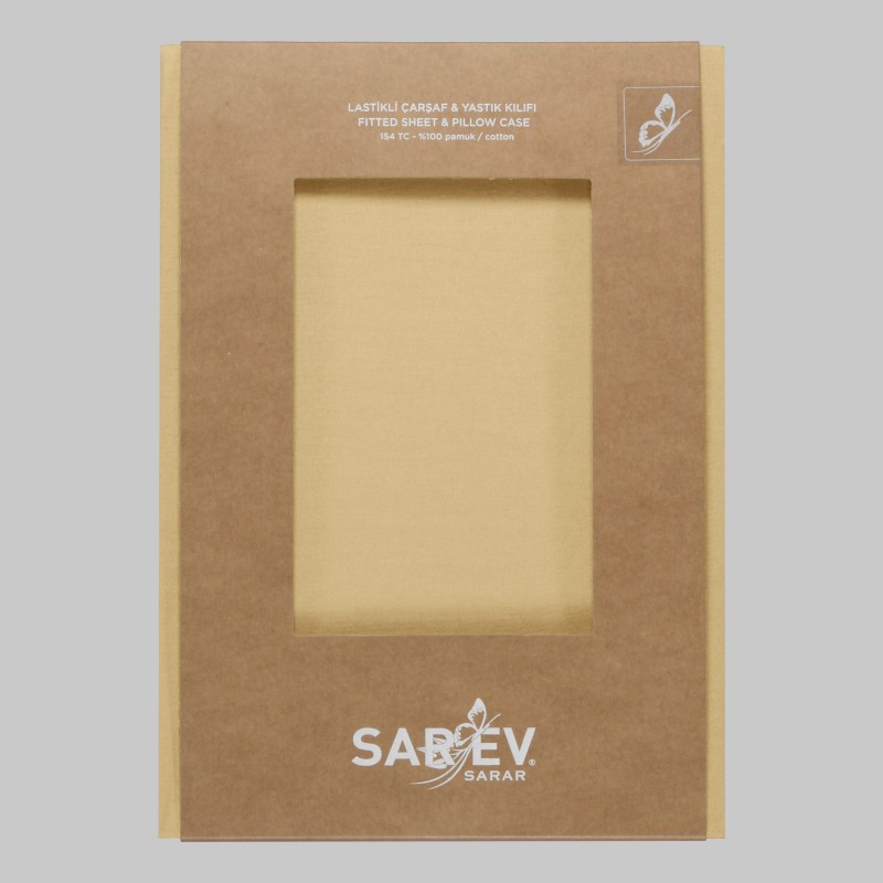 Fitted Ranforce Çarşaf Seti 100x200 Sarı - SAREV