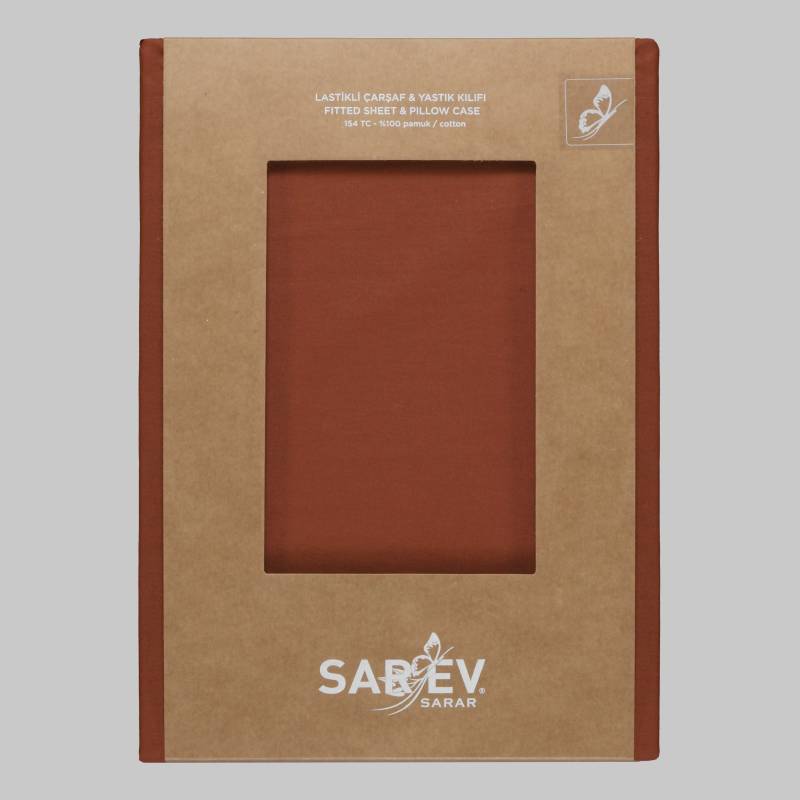 Fitted Ranforce Çarşaf Seti 140x200 Taba - 2