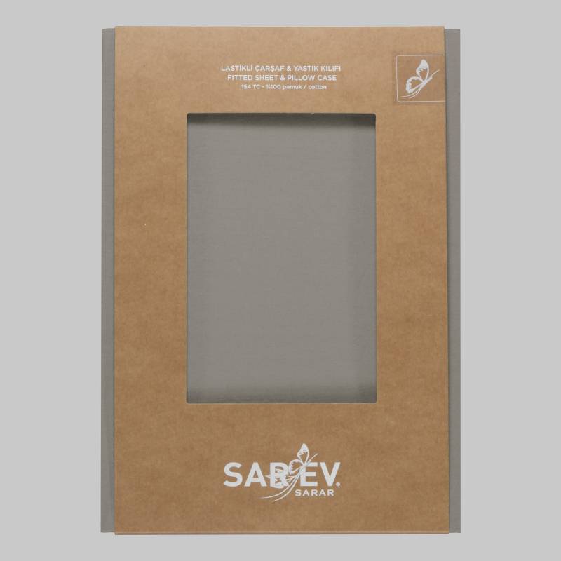 Fitted Ranforce Çarşaf Seti 160x200 Gri - 2