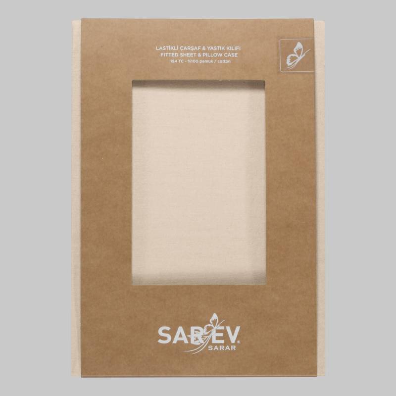Fitted Ranforce Çarşaf Seti 200x200 Krem - 2