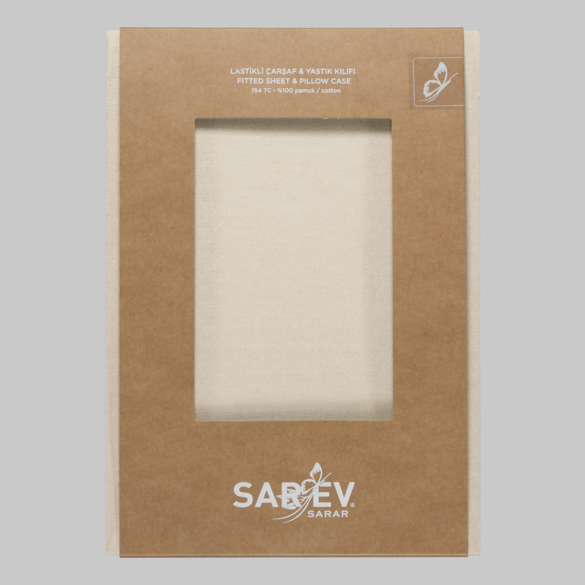 Fitted Ranforce Çarşaf Seti 120X200 Ekru - 2