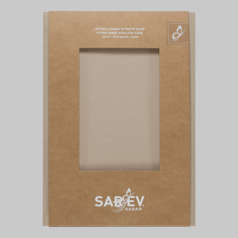 Fitted Ranforce Çarşaf Seti 120X200 Bej - SAREV