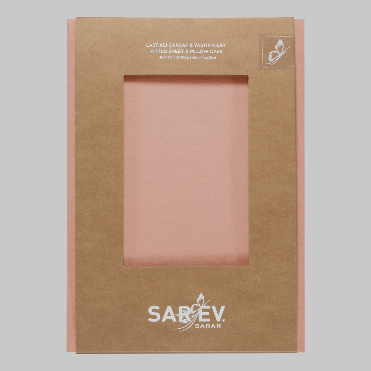 Fitted Ranforce Çarşaf Seti 120X200 Somon - 2