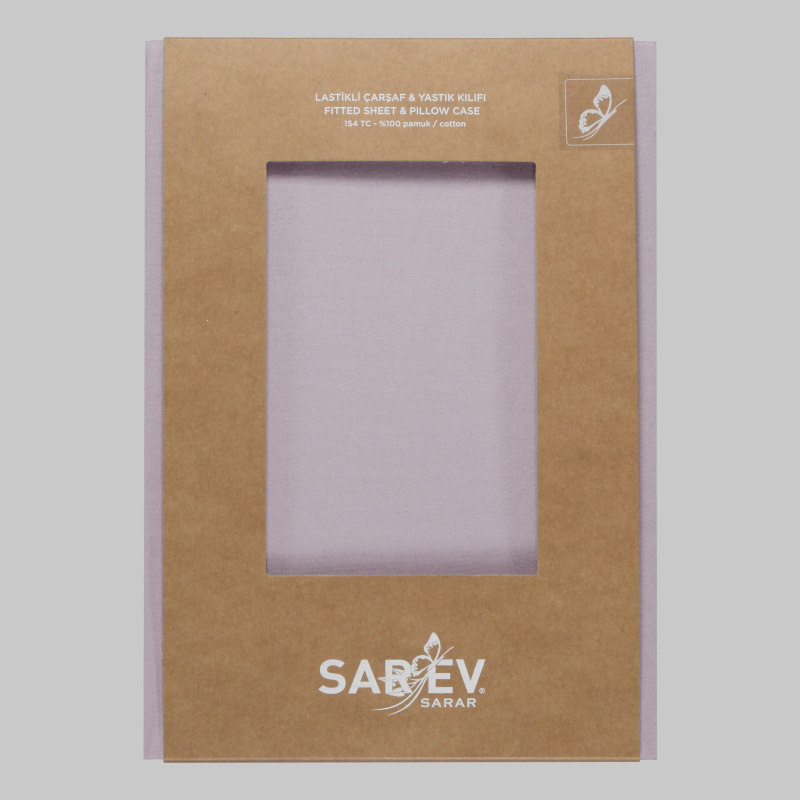 Fitted Ranforce Çarşaf Seti 120X200 Lila - SAREV