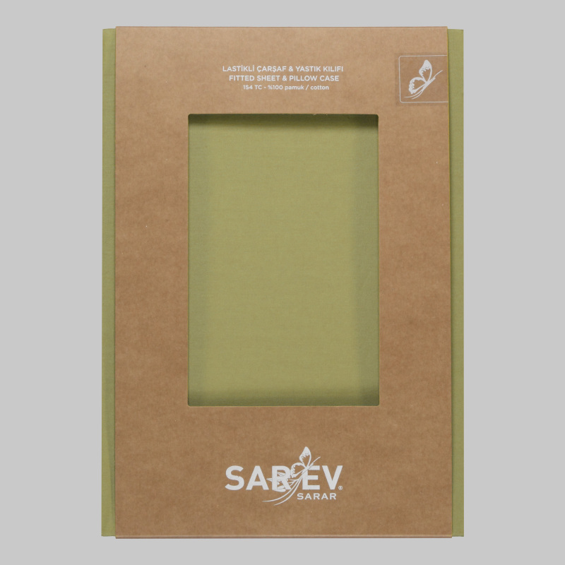 Fitted Ranforce Çarşaf Seti 120X200 Yeşil - SAREV