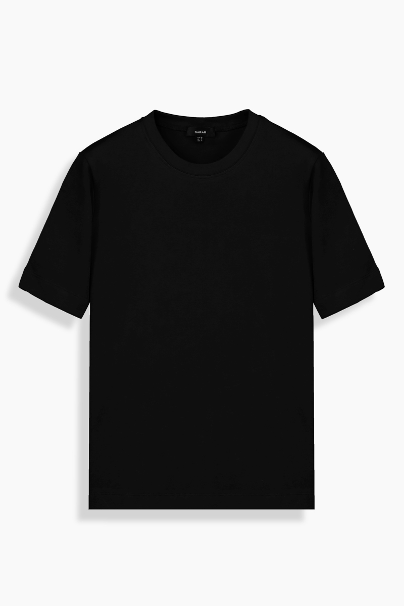 Fiyero Bisiklet Yaka Siyah Tişört - 1