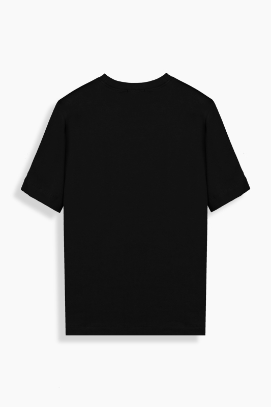 Fiyero Bisiklet Yaka Siyah Tişört - SARAR WOMAN