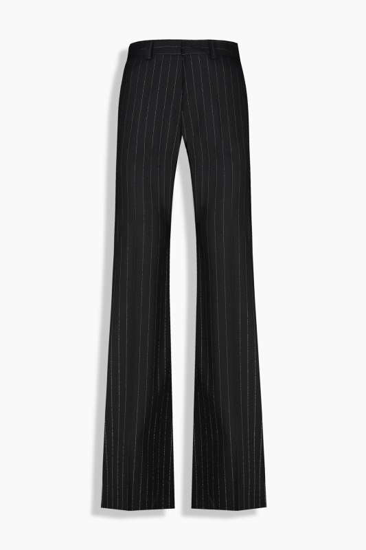 Fleet Çizgili Siyah Pantolon - SARAR WOMAN