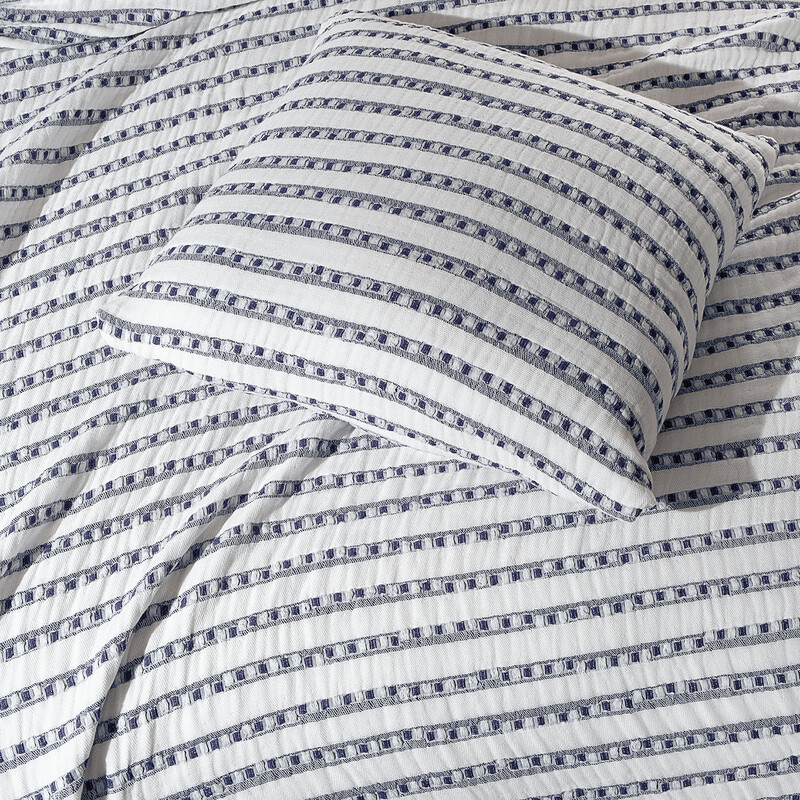 Flint Mavi Yatak Örtüsü Çift Kişilik - SAREV