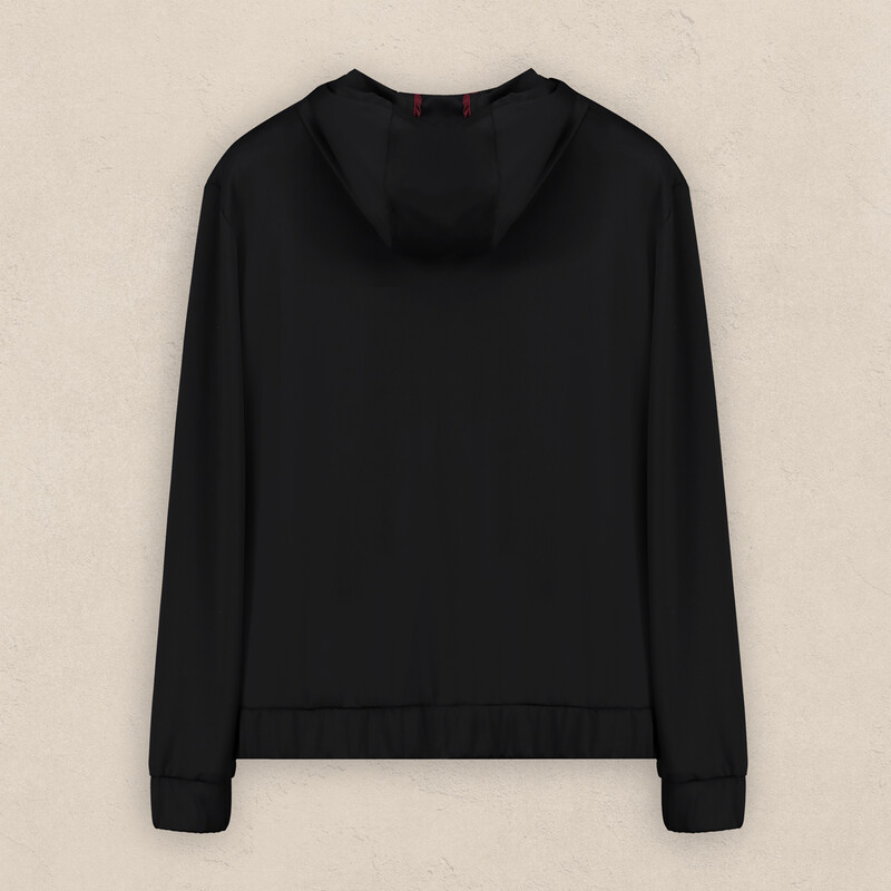 Florya Kapüşonlu Siyah Mont - INTERVIEW