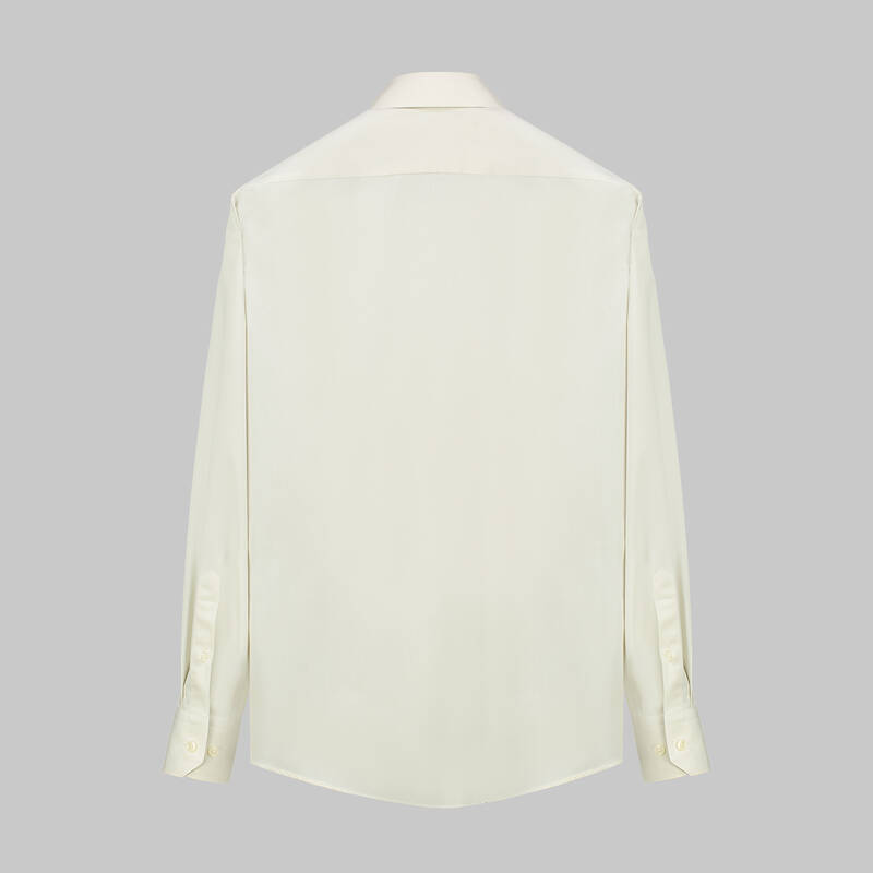 Frank Uzun Kol Klasik Bej Gömlek - 2