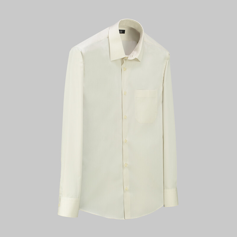 Frank Uzun Kol Klasik Bej Gömlek - CCS SARAR