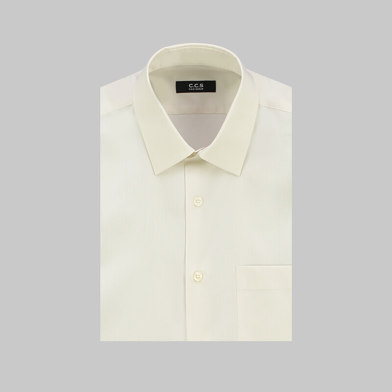 Frank Uzun Kol Klasik Bej Gömlek - CCS SARAR