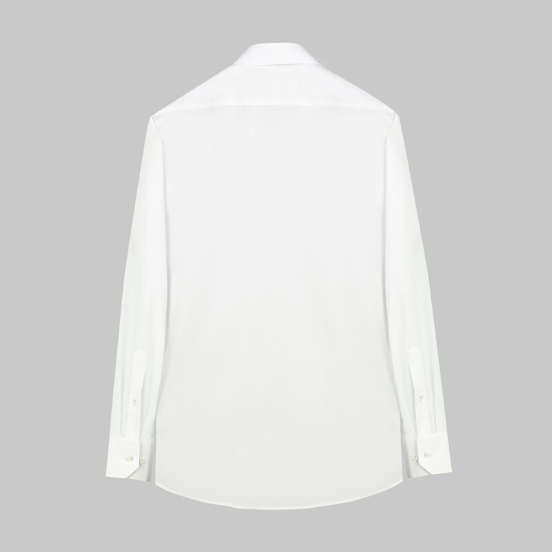 Frank Uzun Kol Klasik Cepli Beyaz Gömlek - CCS SARAR