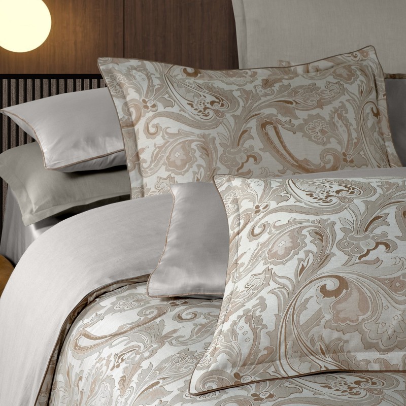 Fredo Pamuk Saten Nevresim Takımı Çift Kişilik Mocha - SAREV