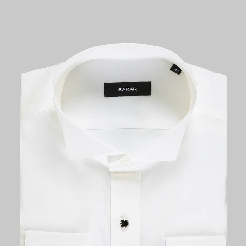 Beyaz Smokin Gömlek - 6