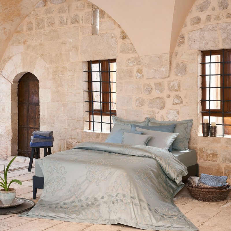 Galates Jakarlı King Size Nevresim Takımı Gri - SAREV