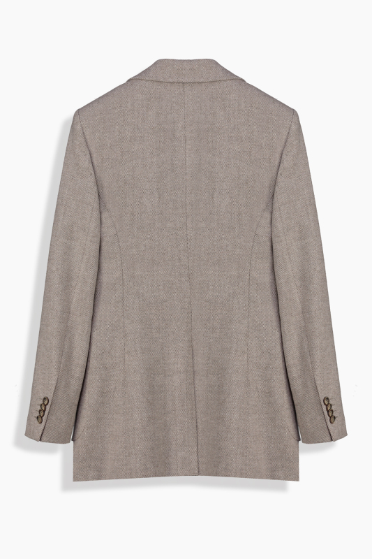 Galile Koyu Bej Ceket - SARAR WOMAN