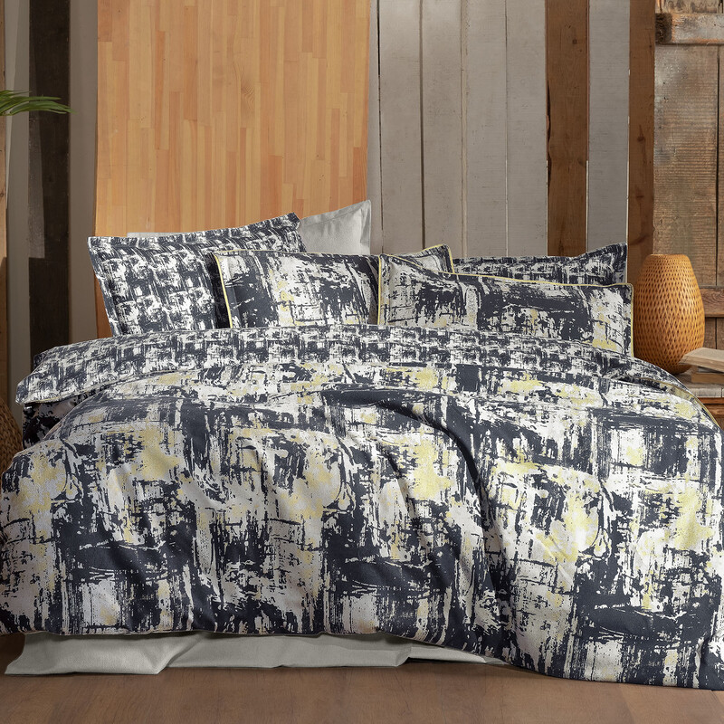 Galiya Flanel Tek Kişilik Bej Nevresim Takımı 