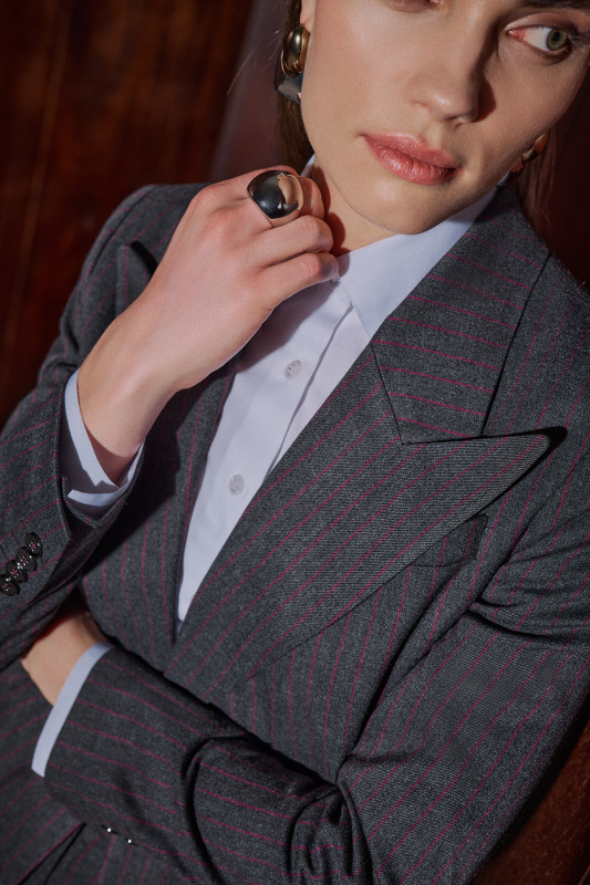 Galuir Koyu Gri Ceket - SARAR WOMAN