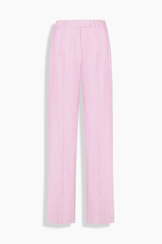 Galuir Çizgili Pembe Pantolon - SARAR WOMAN