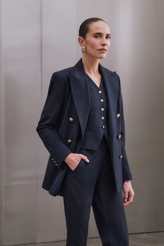 Gaudy Lacivert Ceket - SARAR WOMAN