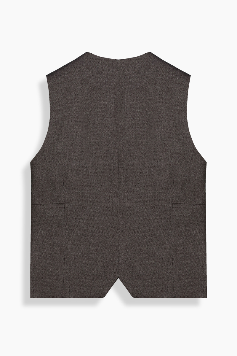 Gaudy Kahverengi Yelek - 2