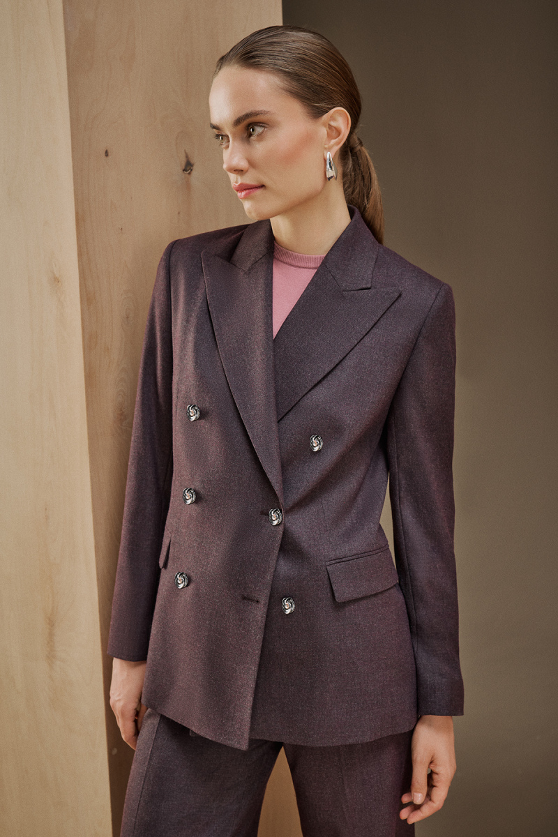 Gaudy Mürdüm Ceket - 1