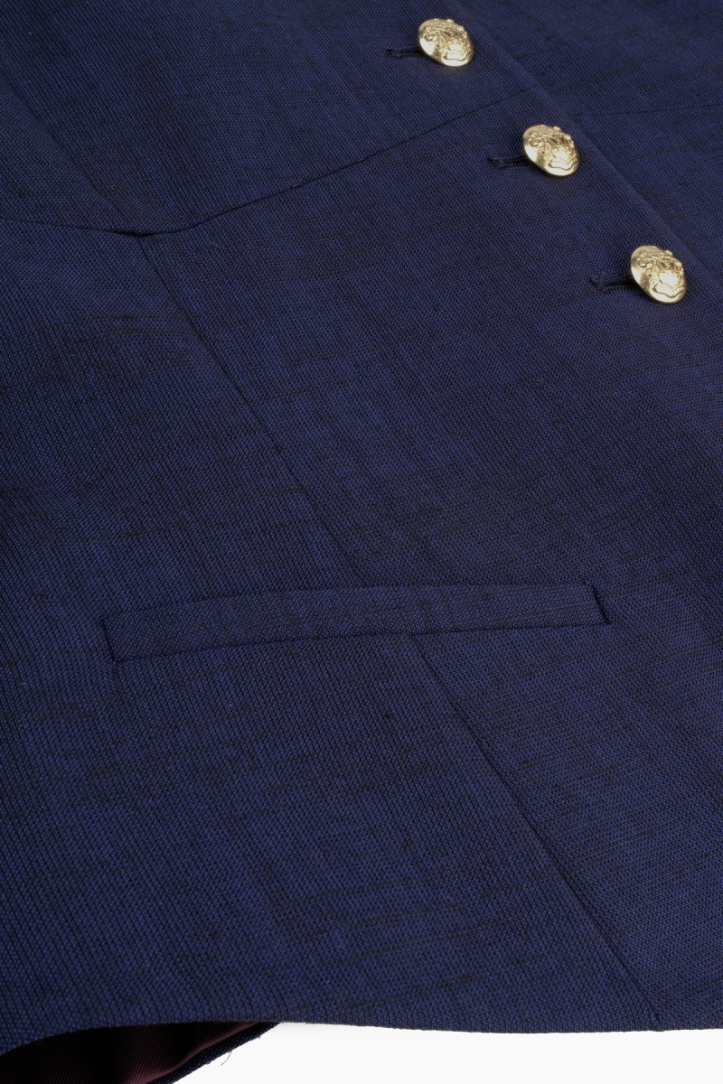 Gaudy Lacivert Yelek - 5