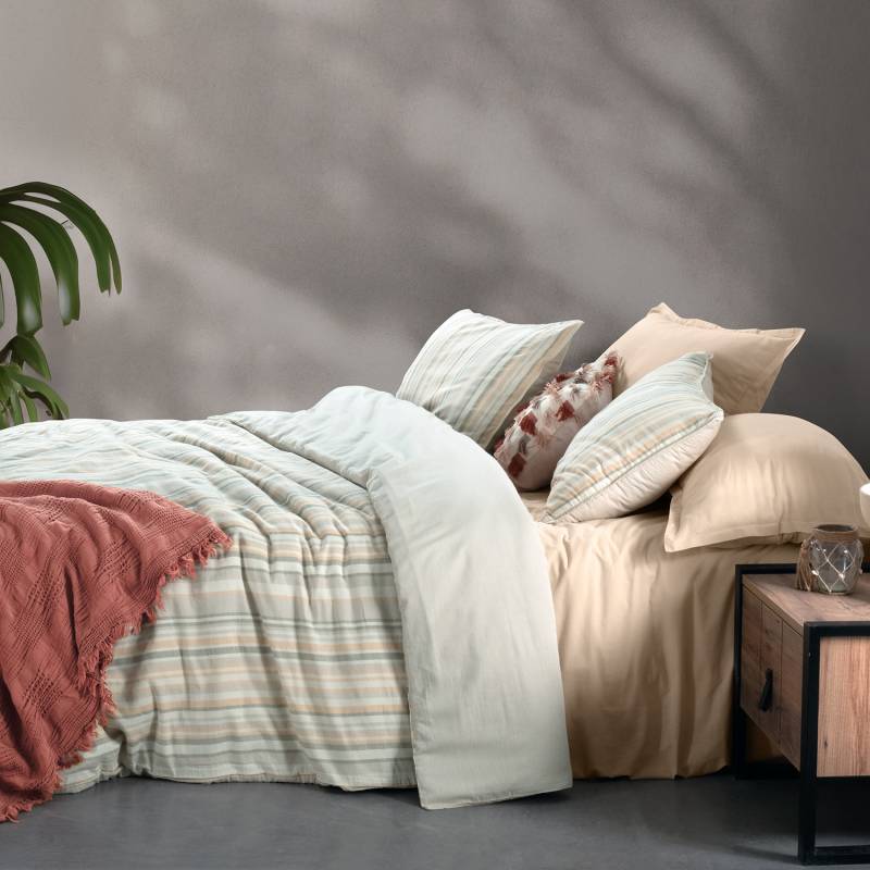 Gerardo Tek Kişilik Nevresim Takımı Bej - 2