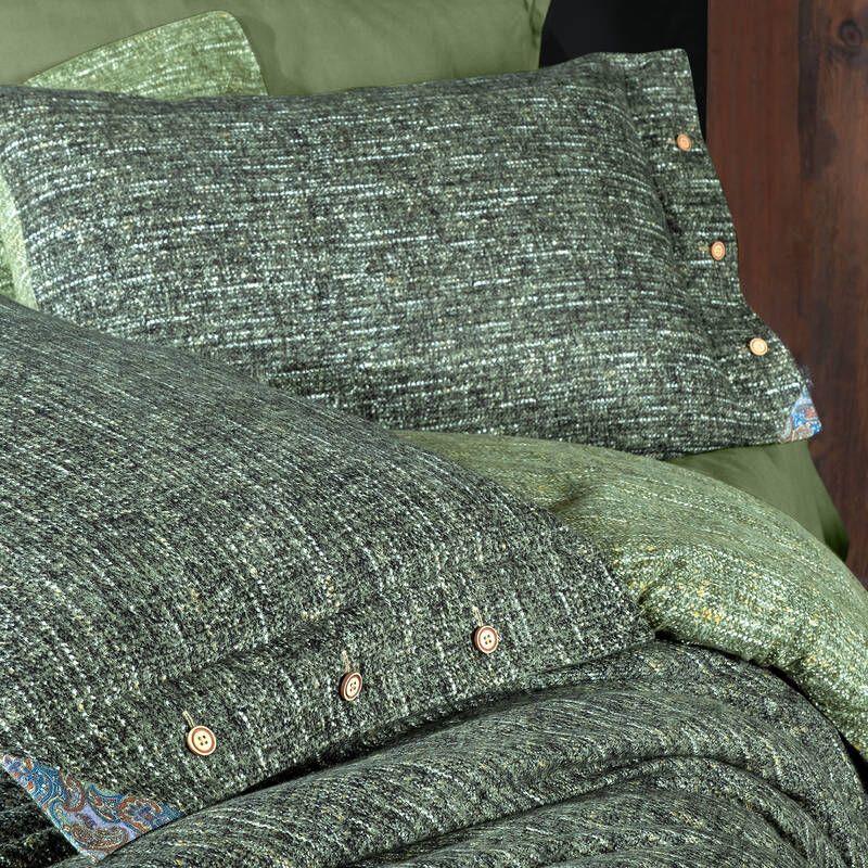 Glamis Flanel King Size Nevresim Takımı Yeşil - 3