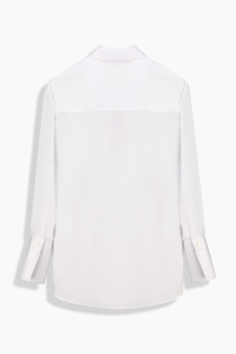 Gloss Uzun Kol Beyaz Gömlek - 2