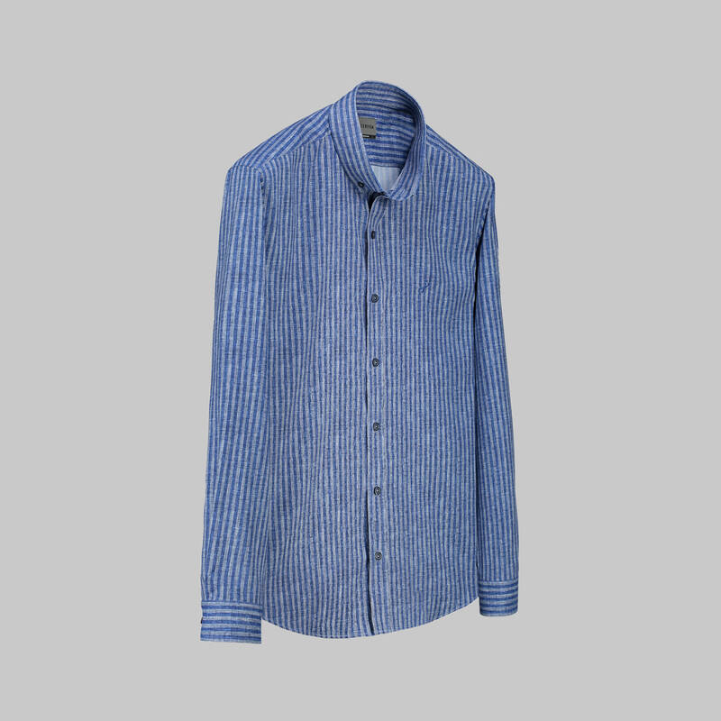 Goias Çizgili Parlement Gömlek - 1