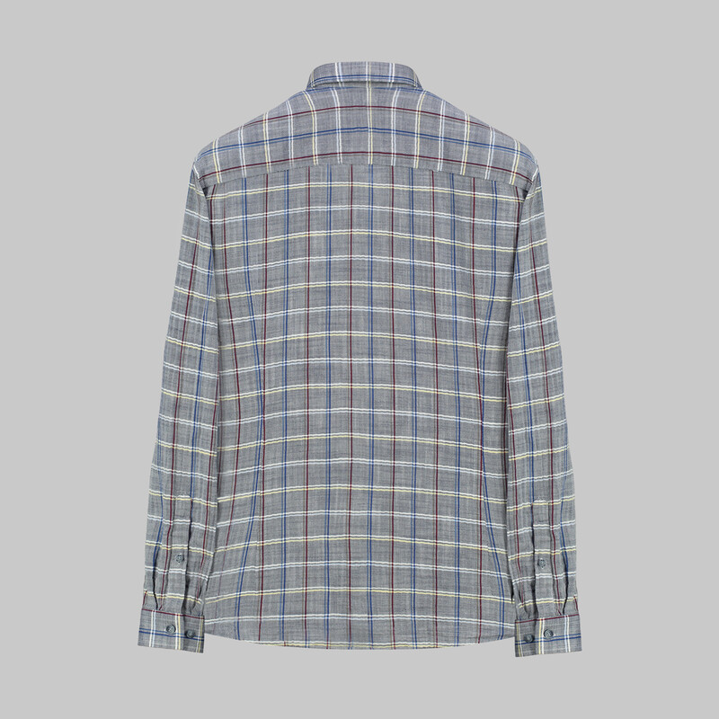 Goias Kareli Lacivert Gömlek - INTERVIEW