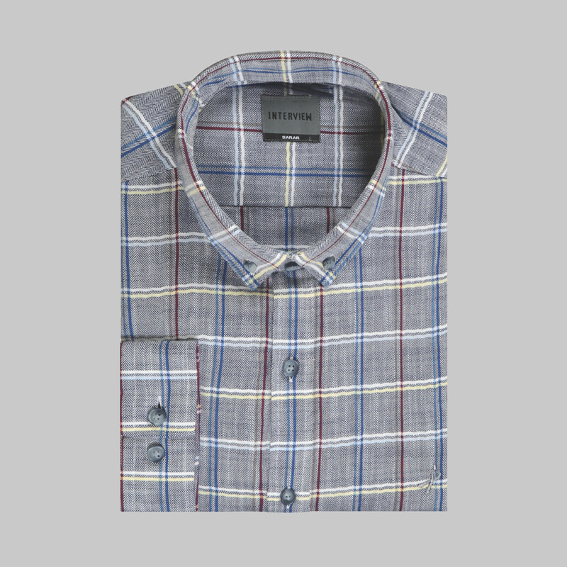 Goias Kareli Lacivert Gömlek - INTERVIEW