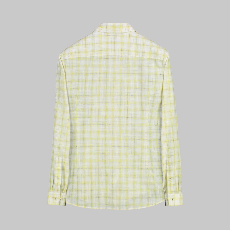 Goias Kareli Slim Sarı Gömlek - INTERVIEW