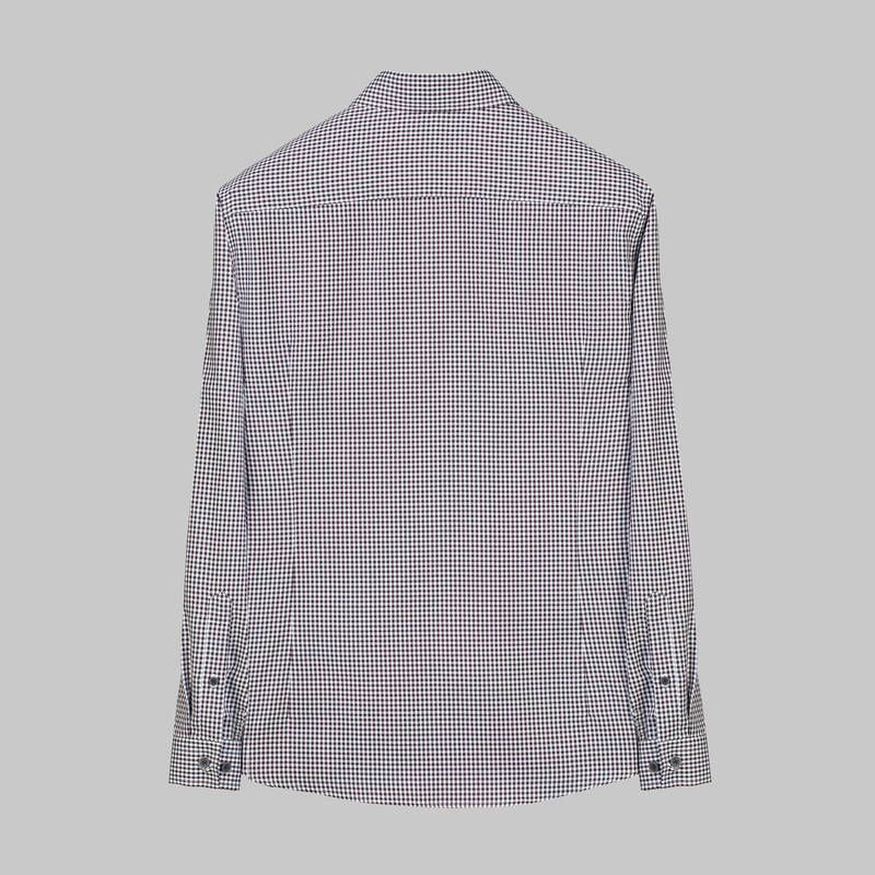 Goias Kareli Slim Koyu Kahverengi Gömlek - 2