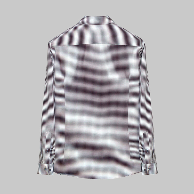 Goias Kareli Slim Koyu Kahverengi Gömlek - INTERVIEW