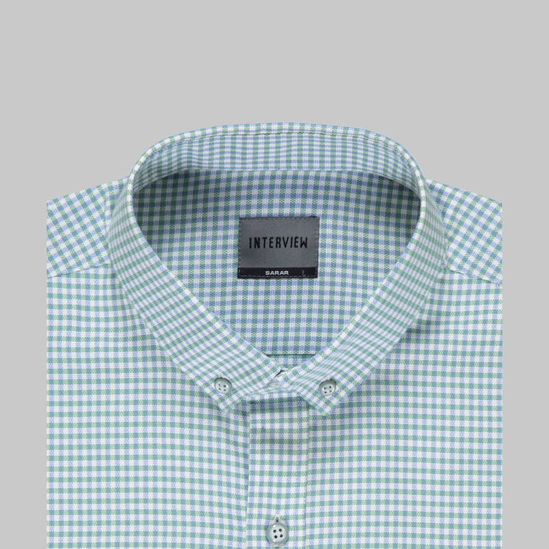 Goias Kareli Slim Yeşil Gömlek - 4